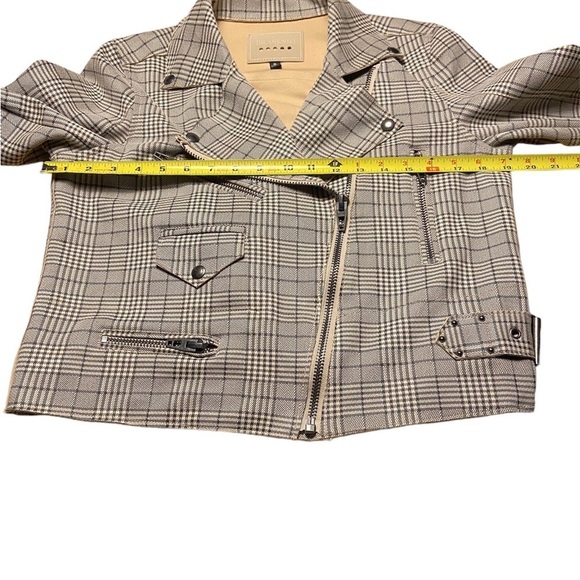 BLANK NYC Plaid Moto Zippered Jacket, size Small - Picture 7 of 9